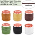 thumbnail image 2 of Hilo de nailon para abalorios de 6 colores, 295 yardas, 0,8 mm, negro, blanco, amarillo y verde, con nudo chino, para pulseras de la amistad., 2 of 5