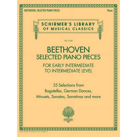 Beethoven: Selected Piano Pieces for Early Intermediate to