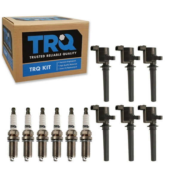 TRQ Engine Iridium Spark Plug & Ignition Coil Kit for Ford Mazda Mercury V6 3.0L ICA71942 Fits select: 2001-2008 FORD ESCAPE, 2005-2007 FORD FIVE HUNDRED