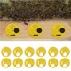 thumbnail image 5 of Speravity Caja redonda de colmena de abeja, disco de puerta de entrada, puerta de nido de abeja de plástico, puerta de entrada de panal, equipo de Jardín y Patio blanco Speravity TO005224-02, 5 of 6