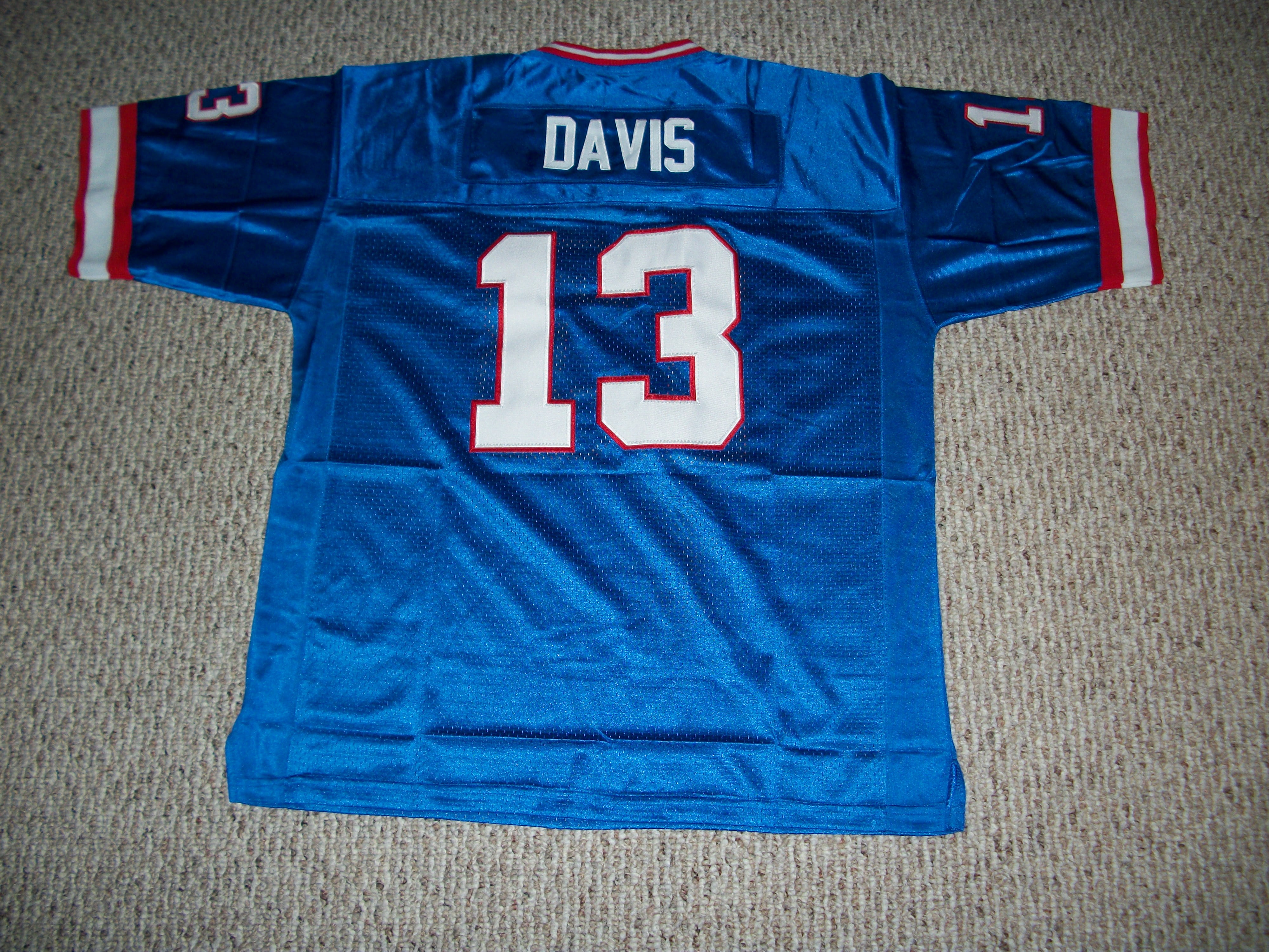 Unsigned Gabriel Davis Jersey 13 Buffalo Custom Stitched Blue