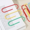 thumbnail image 5 of 4 Inch Large Paper Clip, 30PCS Big Paper Clip Extra Large Huge Metal Giant Clips Rust-proof Strong Durable Bulk Cute for Home Office Accessories Bookmark, Green, 5 of 6