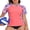 Floral Pink, variant on Charmo Women Short Sleeve Swimsuit Tops Sun Protection Rash Guard Quick Dry Swim Shirts UPF 50+