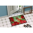 thumbnail image 2 of Carolines Treasures CK1304JMAT Miniature Pinscher Poinsettas Door Mat Indoor Rug or Outdoor Welcome Mat 24x36 Doormat, 2 of 4