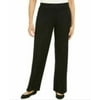 JM Collection Women's Wide Leg Pull-on Pants, Black, Medium - NEW