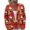 Red, variant on WTOBBY Women's Holiday Christmas Print Cardigan, Fun and Festive Knit Sweater for Fall and Winter, Long Sleeve Pullover with Themed Patterns,Deep Red L
