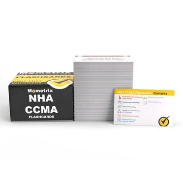NHA CCMA Study Cards 2024-2025: CCMA Exam Prep and Practice Test Questions [Full Color Cards]