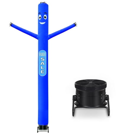 GHP 20-Feet Blue 210T-Polyester Plastic & Iron Inflatable Puppet Dancer With Blower