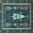 thumbnail image 1 of Ahgly Company Indoor Square Abstract Light Blue Modern Area Rugs, 3' Square, 1 of 4