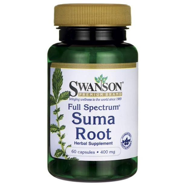 Swanson Full Spectrum Suma Root 400 Mg 60 Capsules Walmart Com Walmart Com