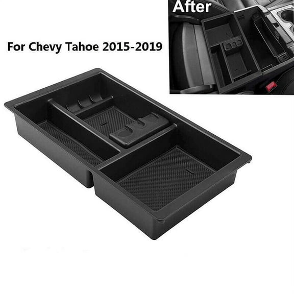 XUKEY for GMC Yukon Chevy Suburban 2015-18 Center Console Organizer Glove Tray