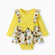 thumbnail image 1 of PatPat Romper con volantes y estampado floral dulce para bebé niña, 2 piezas, 1 of 2