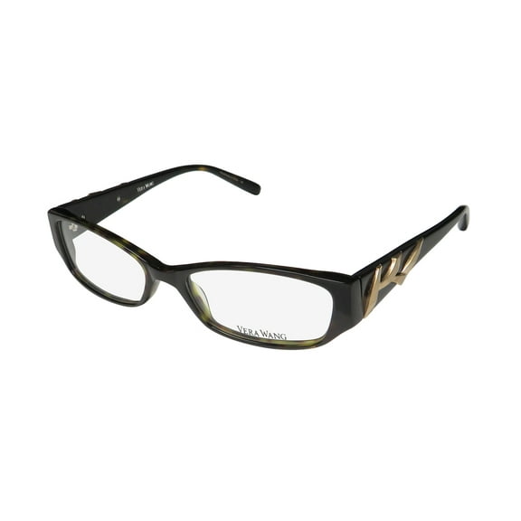 NEW VERA WANG V080 WOMENS/LADIES DESIGNER FULL-RIM TORTOISE FRAME DEMO LENSES 50-16-130 EYEGLASSES/SPECTACLES