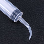 4pcs Disposable Dental Irrigation Syringe with Curved Tip for Dental Care