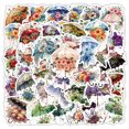 thumbnail image 1 of Stickers Aesthetic Floral Paraguas, 50 unidades, vinilo impermeable, 1 of 2