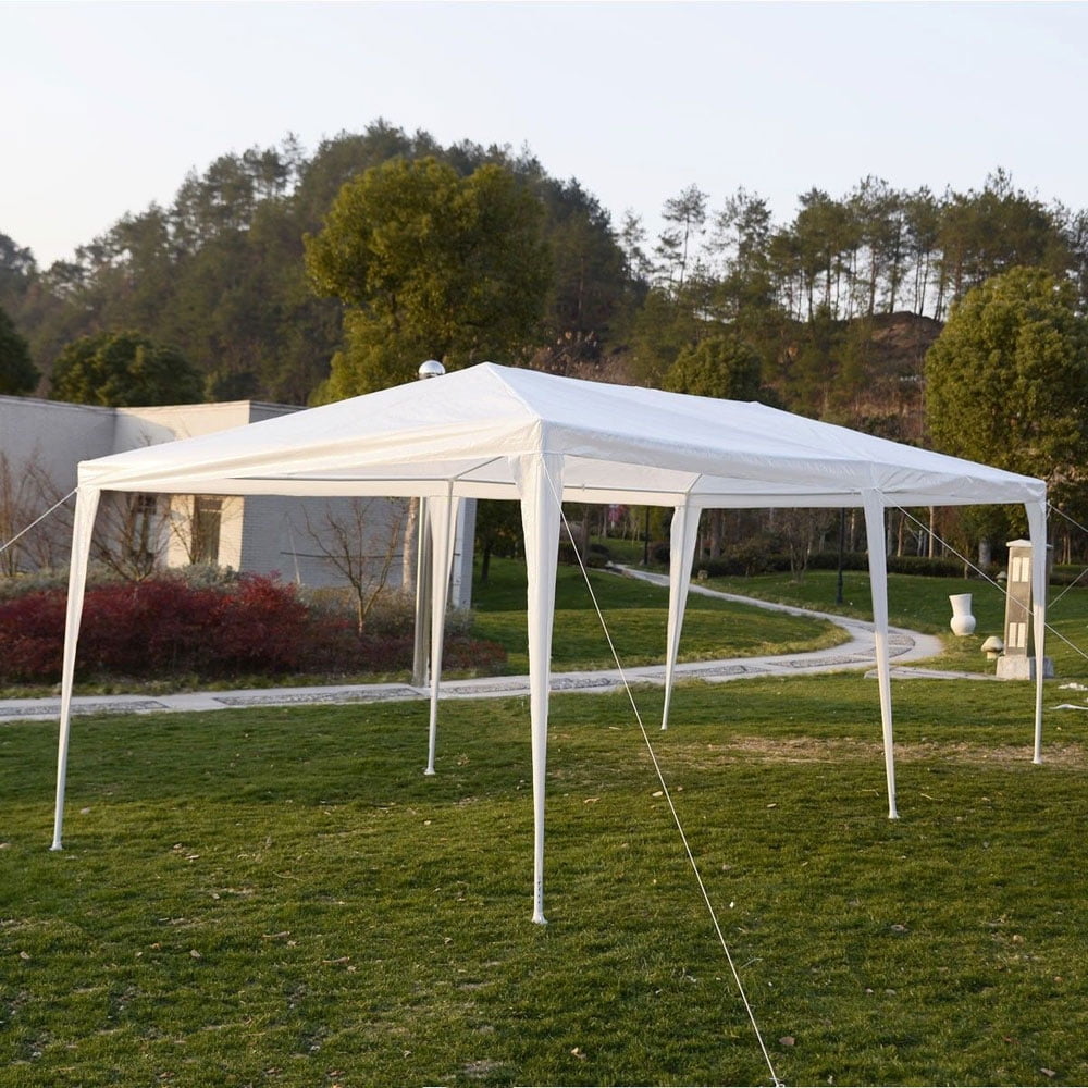 Kadyn Four Sides Canopy Tent, 10' x 20' Camping Tents with Spiral Tubes, Outdoor Canopy Tent for Parties Garden Pool, White Kadyn Four Sides Canopy Tent, 10' x 20' Camping Tents with Spiral Tubes, Outdoor Canopy Tent for Parties Garden Pool, White
