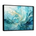 thumbnail image 2 of Designart "euphony Of" Abstract Spirals Floater Framed Wall Art Print, 2 of 7