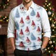 thumbnail image 7 of Mens Christmas Sweater Vests Casual Sleeveless V Neck Knit Pullover Fall, 7 of 7