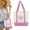 Pink, variant on Trader Joe's Canvas Tote Bag - Pastel Mini Grocery Tote (13x11x6") with Surprise Bonus, Trader Joe's Baby Blue Canvas Tote Bag (Violet)