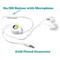 thumbnail image 4 of Premium Sound Retractable Headset Hands-free Earphones Mic Earbuds Headphones Wired [3.5mm] White Compatible With iPad 9.7 O1A, 4 of 6