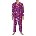 thumbnail image 3 of Balery Halloween2 Pattern Pajama Sets for Men Long Sleeve 2 Piece Sleepwear Loungewear Sets Soft PJ's with Pockets Long Sleeve Comfy Pj Sets-Small, 3 of 7