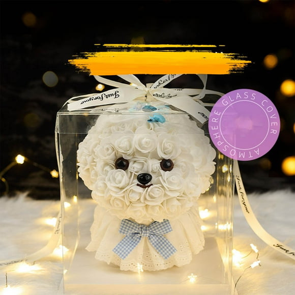 EGNMCR Fake Flowers Soap Flower Stereoscopic Maltese Valentine's Day Gift Gifts For Girlfriends And Girlfriends Decorative products
