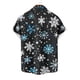 thumbnail image 5 of Blusa y camisa de manga corta con cuello vuelto para hombre, blusa informal de moda con cuello vuelto, blusa estampada de manga corta con botones, blusa de poliéster para hombre, 5 of 6