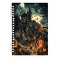 thumbnail image 2 of WOBOGO Pumpkinhead Castle Notebook College Horizontal Grid Paper Ink Spill Resistant Water Resistant Cover 8.3x5.7x0.4in, 2 of 8
