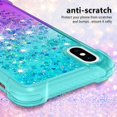 thumbnail image 3 of Funda para iPhone X/iPhone XS Transparente con Brillos Carcasa Protectora Antigolpes con Glitter Brillante, 3 of 5