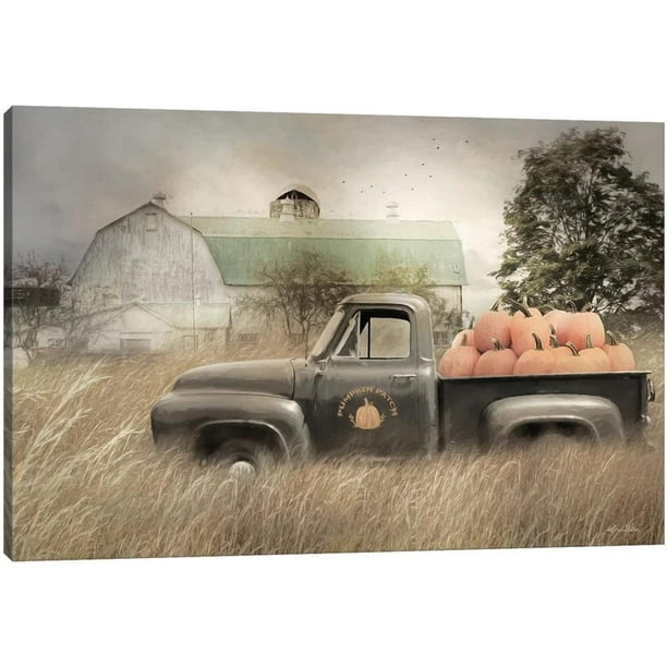 Farmhouse Wall Art Vintage Truck Canvas Print Bathroom Wall Decor
