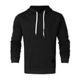 thumbnail image 4 of Gerichy Mens Long Sleeve Hoodies Sweatshirt Hoody Jacket Pullover Hooded Jumper Top Black,390, 4 of 4