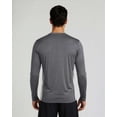 thumbnail image 6 of Real Essentials 4 Pack: Men's Dry-Fit UV Moisture Wicking UPF 50+ SPF Sun Protective Fishing Hiking Active Long Sleeve Shirt, 6 of 6