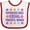 White and Red, variant on Inktastic Empowered Girls Equal Powerful Women Girls Baby Bib
