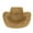 Khaki, variant on Simple Hat Western Straw Hat for Sun for Hand-woven Cowboy Hat Cowgirl Hat for Spring Outdoor Mal