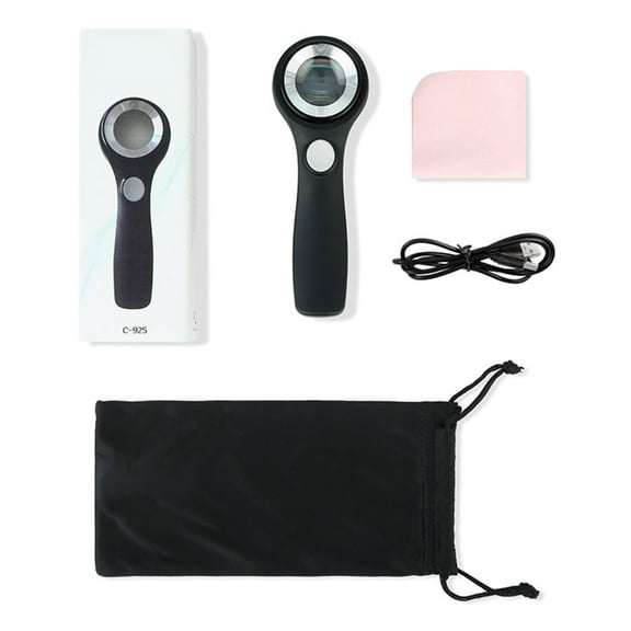 Zeiwohndc 40X Magnifying Glass with LED Light Rechargeable Handheld Magnifier