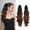 Brown, variant on High Ponytail Hair Wigs for Women - Natural Curly Fluffy Clip-In Style for Effortless Elegance