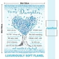 thumbnail image 3 of Daughter Birthday Gift, Daughter Gifts, Birthday Gifts for Daughter Blanket 50"x 60", Daughter Gifts Ideas from Mom Dad, to My Daughter Blanket, Best Daughter Graduation Wedding Gifts, 3 of 6