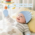 thumbnail image 4 of Baby Newborn Hats and Mittens Set 0-6 Months Cotton Beanie Top Knot for Baby Boys Girls Winter, 4 of 5