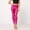 Hot Pink, variant on Idoravan Women's Size Pants Womens Fashion Casual Bronzing Imitation Leather Slimming And Not Easy To Fade Ninth Pants