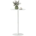 thumbnail image 1 of HOMCOM Round Bar Table for 2, Modern Pub Table, White, 1 of 9