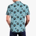 thumbnail image 5 of Rocae Cute Dog Footprints for Men's Short Sleeve Polo Shirt, Quick Drying Performance Moisture Wicking Sports Men's Golf Shirt X-Large, 5 of 9