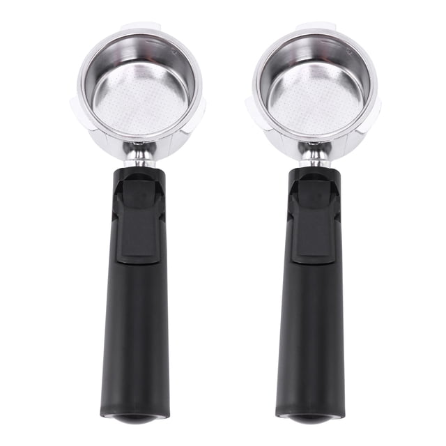 2X Portafiltro de Café Sin Fondo de Acero Inoxidable de 51 mm para Accesorio de Cafetera Profesional