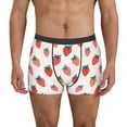 thumbnail image 2 of Bingfone Hand Drawn Strawberry Men's Underwear - Casual Stretch Boxer Briefs-XX-Large, 2 of 7