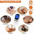 thumbnail image 6 of Electric Muscle Stimulator Dual Channels Pulse Massager Pain Relief Therapy Tens Device with Electrode Pads Wires, 6 of 12