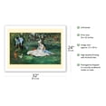 thumbnail image 2 of The Monet Family in Their Garden at Argenteuil France - From an Original Color Painting by Claude Monet c.1874 - Bamboo Fine Art 290gsm Paper Print (Unframed) 24x32in, 2 of 4