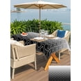 Abstract Texture Rectangle Outdoor Tablecloth with Umbrella Hole ...