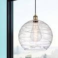 thumbnail image 2 of 516-1P-BB-G1213-14 Innovations Lighting Athens Deco Swirl - 1 Light Pendant In Industrial Style-16.88 Inches Tall and 13.75 Inches Wide-Brushed Brass, 2 of 2