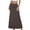 Brown, variant on Women's Casual Ruched Stretchy High Waist A Line Skirt Flared Midi Skirt Neon Skirt S