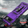 thumbnail image 6 of TECH CIRCLE for Google Pixel 9 Pro XL,Rugged Phone Case with Slide Camera Kickstand TPU Bumper Drop Proof Durable Military Grade Protective Case for Google Pixel 9 Pro XL 6.8" 2024,Purple, 6 of 9