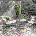 thumbnail image 5 of Funda De Cojín para Exteriores, Juego De 4 Fundas De Almohada para Sofá con Patrón De Plantas Y Flores Y Pájaros Tropicales Impermeables para Patio, Jardín, Sala De Estar, Dormitor, 5 of 5